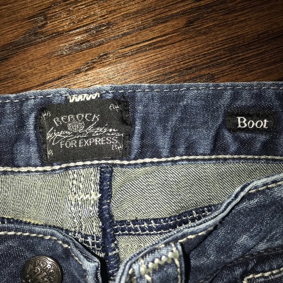 Express Rerock Bootcut Jeans - Picture 3 of 5